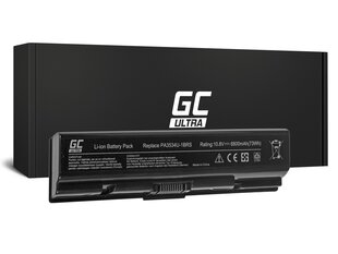 Green Cell Ultra Laptop Battery for Toshiba Satellite A200 A300 A500 L200 L300 L500 6800mAh kaina ir informacija | Akumuliatoriai nešiojamiems kompiuteriams | pigu.lt