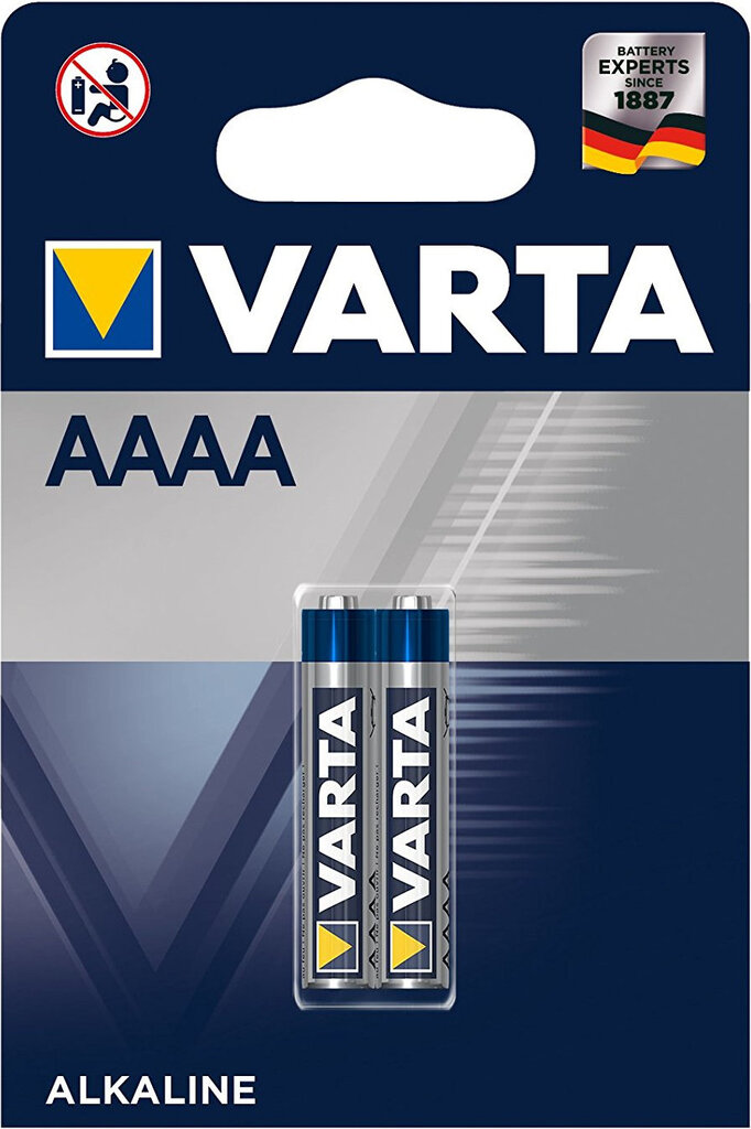 VARTA Professional Electronics AAAA elementai, 2 vnt. kaina ir informacija | Elementai | pigu.lt