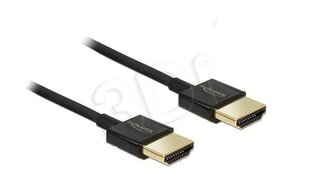 Delock, HDMI, 0.5 m kaina ir informacija | Kabeliai ir laidai | pigu.lt