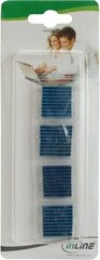 InLine RAM Heat Sink self-adhesive cooling fins 4pcs, Blue (33955H) kaina ir informacija | Komponentų priedai | pigu.lt