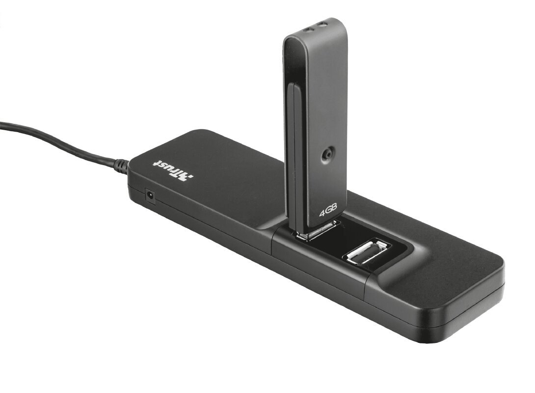 Trust (20576) Oila 7 Port USB 2.0 Hub kaina ir informacija | Adapteriai, USB šakotuvai | pigu.lt