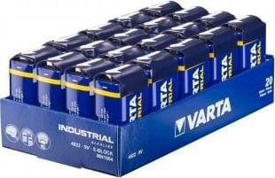 Батарейки Varta Industrial 9 В, 20 шт. цена и информация | Батарейки | pigu.lt