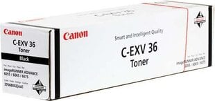 Картридж canon original toner c-exv36 bk, black, 56000p, 3766b002, canon ir-6055, 6065, 6075 цена и информация | Картриджи для лазерных принтеров | pigu.lt
