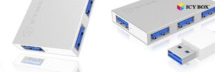 Icy Box IB-HUB1402 цена и информация | Адаптеры, USB-разветвители | pigu.lt
