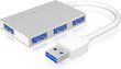 Icy Box IB-HUB1402 kaina ir informacija | Adapteriai, USB šakotuvai | pigu.lt