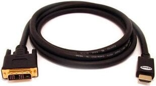 HDMI/DVI-D, 3 m цена и информация | Кабели и провода | pigu.lt