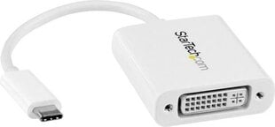 Adapteris Startech CDP2DVIW, USB C - DVI kaina ir informacija | Adapteriai, USB šakotuvai | pigu.lt