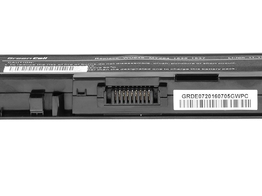 Green Cell Laptop Battery for Dell Studio 15 1535 1536 1537 1550 1555 1558 цена и информация | Akumuliatoriai nešiojamiems kompiuteriams | pigu.lt