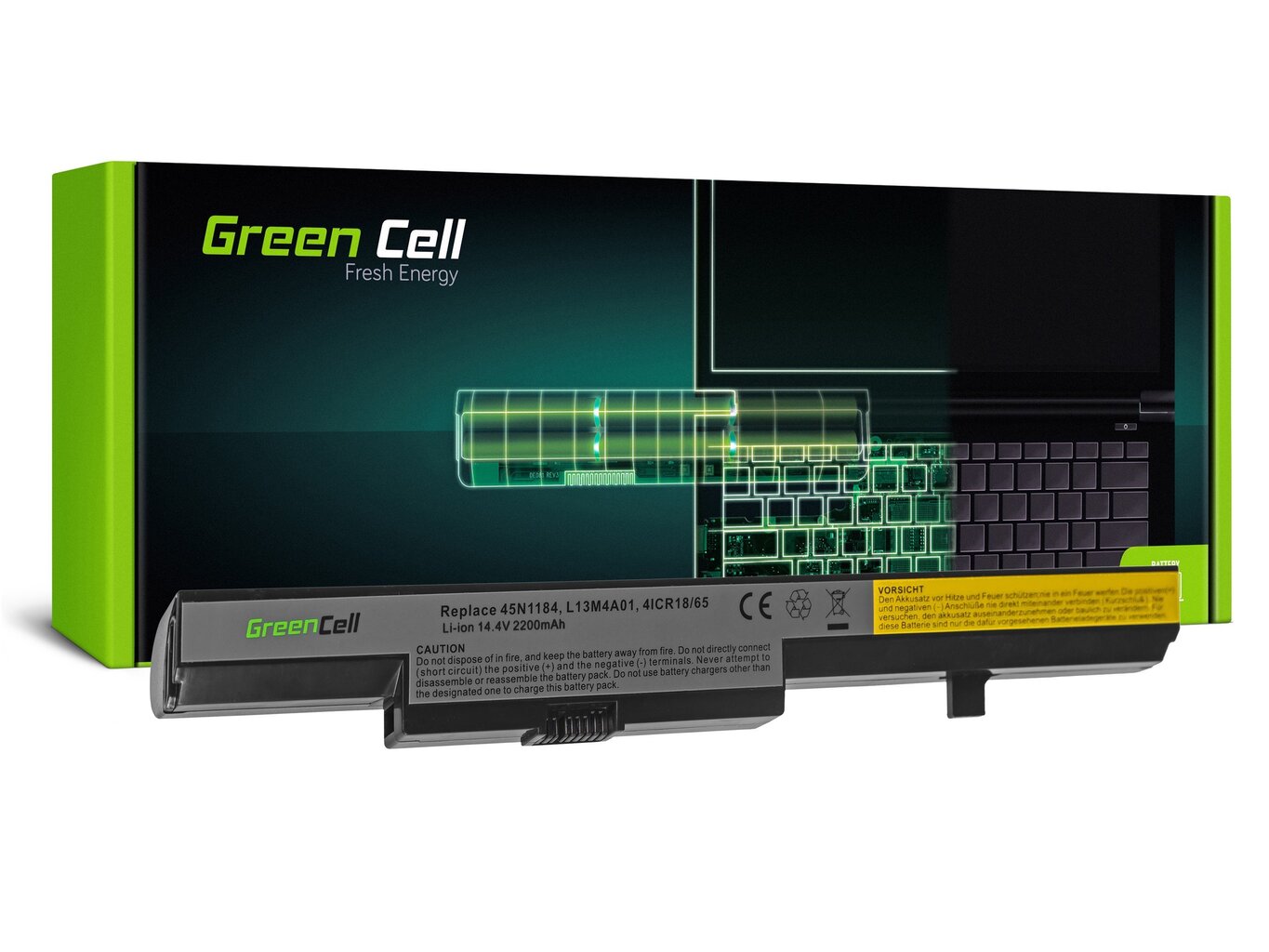 Green Cell Laptop Battery for Lenovo B40 B50 G550s N40 N50 цена и информация | Akumuliatoriai nešiojamiems kompiuteriams | pigu.lt