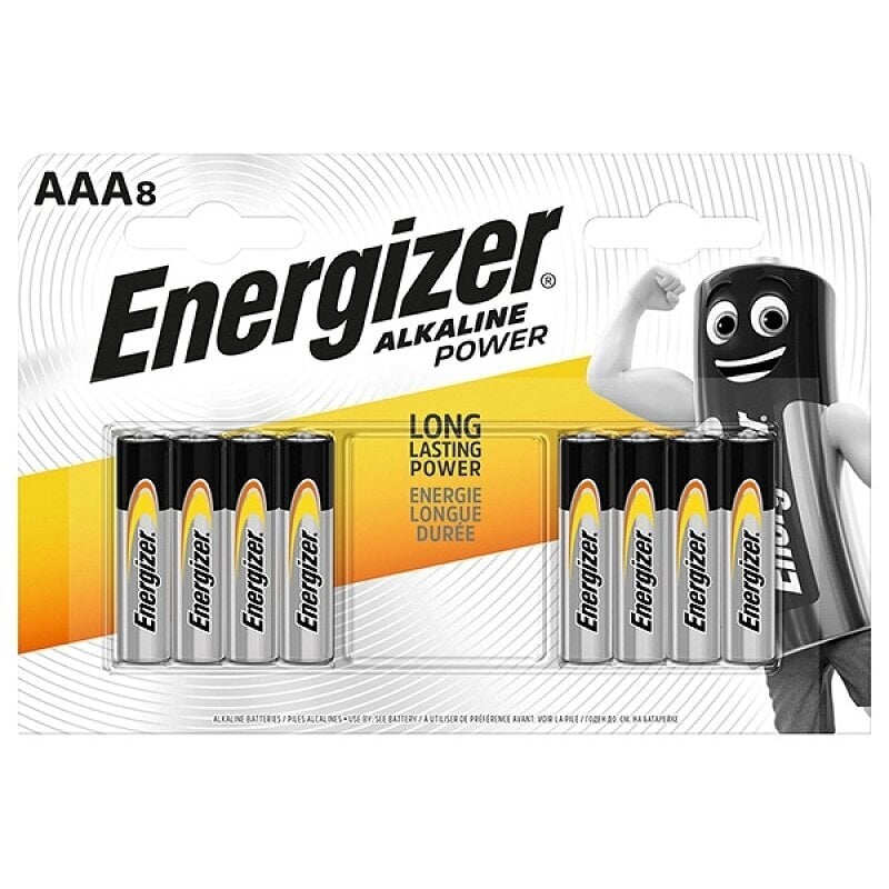 AAA (LR03) Maitinimas iš baterijos, 8vnt. kaina ir informacija | Elementai | pigu.lt