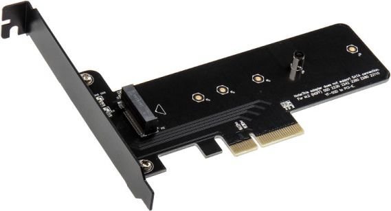 Akasa Adapter M.2, PCIe (AK-PCCM2P-01) цена и информация | Komponentų priedai | pigu.lt