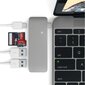 Adapteris 3-in-1 Satechi USB-C, pilkos spalvos kaina ir informacija | Adapteriai, USB šakotuvai | pigu.lt