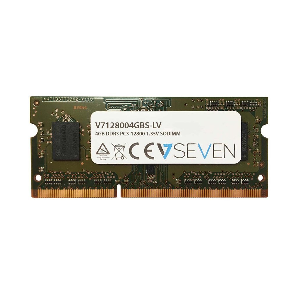 V7 4GB DDR3 1600MHZ CL11 (V7128004GBS-LV) цена и информация | Operatyvioji atmintis (RAM) | pigu.lt