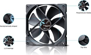 Вентилятор Fractal Design FD-FAN-DYN-X2-GP12-B цена и информация | Компьютерные вентиляторы | pigu.lt