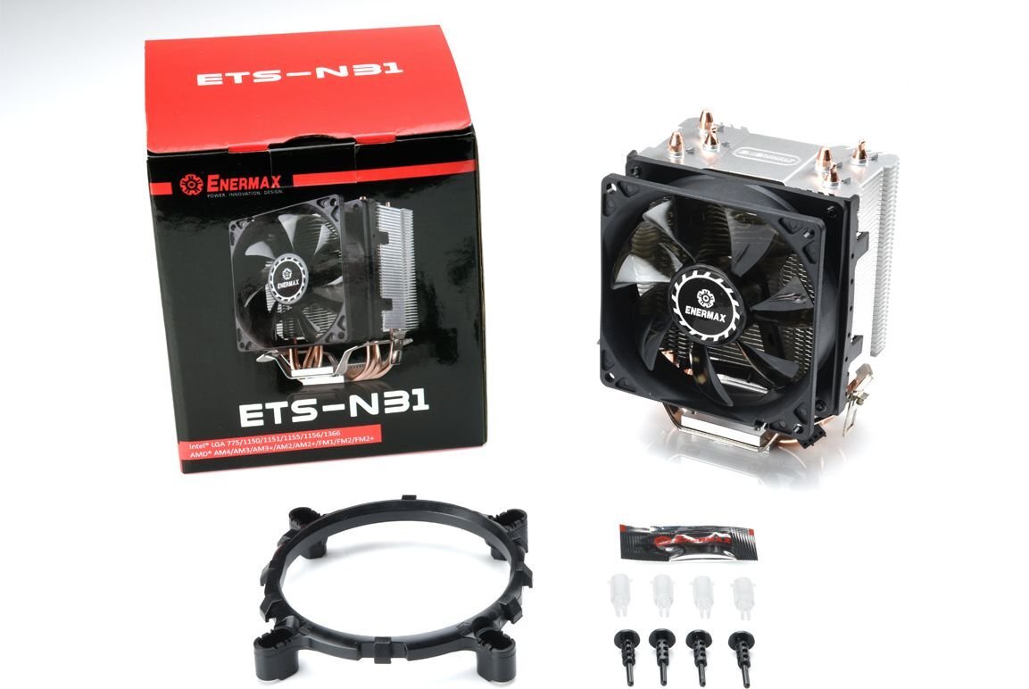 Enermax ETS-N31 CPU Cooler 130W Intel/AMD with AM4 Support (ETS-N31-02) цена и информация | Procesorių aušintuvai | pigu.lt