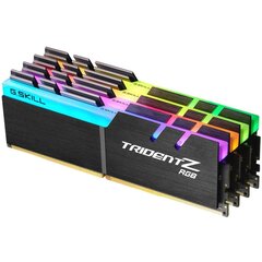 G.Skill Trident Z RGB DDR4, 4x16GB, 3600MHz, CL17 (F4-3600C17Q-64GTZR) цена и информация | Оперативная память (RAM) | pigu.lt