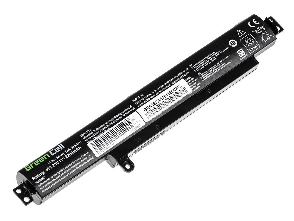 Green Cell Laptop Battery for Asus VivoBook F102B F102BA X102B X102BA цена и информация | Akumuliatoriai nešiojamiems kompiuteriams | pigu.lt