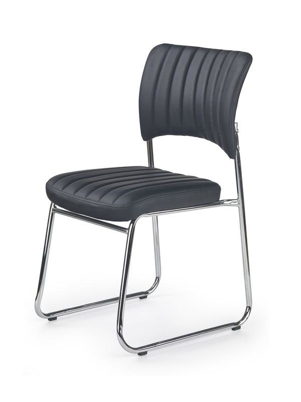 6-ių biuro kėdžių komplektas Halmar Rapid, juodas kaina ir informacija | Biuro kėdės | pigu.lt