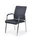 4-ių kėdžių komplektas Halmar Vigor, juodas kaina ir informacija | Biuro kėdės | pigu.lt