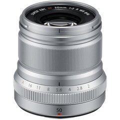 Fujinon XF 50mm f/2 R WR lens, silver kaina ir informacija | Filtrai objektyvams | pigu.lt