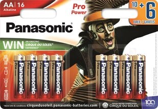 Panasonic Pro Power батарейки LR6PPG/16B 10+6 штук цена и информация | Батарейки | pigu.lt