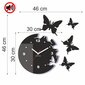 Sieninis laikrodis Skrajojantys drugeliai. Apvalus su skaičiais internetu