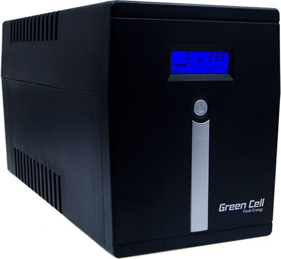 Green Cell UPS 2000VA 1200W“ galios įrodymas kaina ir informacija | Nepertraukiamo maitinimo šaltiniai (UPS) | pigu.lt