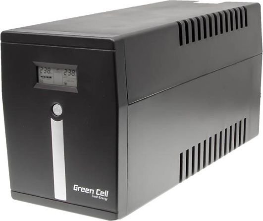 Green Cell Ups“ 1500VA 900W galios įrodymas kaina ir informacija | Nepertraukiamo maitinimo šaltiniai (UPS) | pigu.lt