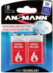 Ansmann Bateria 9V Block 565mAh 2 szt. цена и информация | Аккумуляторы для фотоаппаратов | pigu.lt