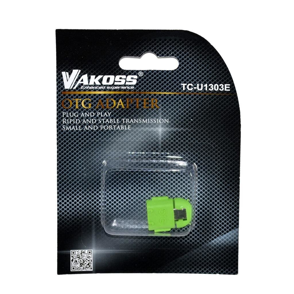 Adapter USB Vakoss USB A/micro USB (TC-U1303E) kaina ir informacija | Adapteriai, USB šakotuvai | pigu.lt