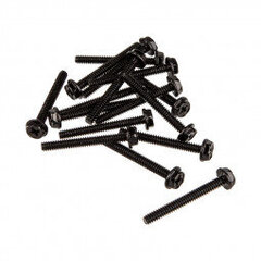 XSPC Screws Type 6-32, 30mm, 16 pieces, black (5060175587787) цена и информация | Аксессуары для компонентов | pigu.lt