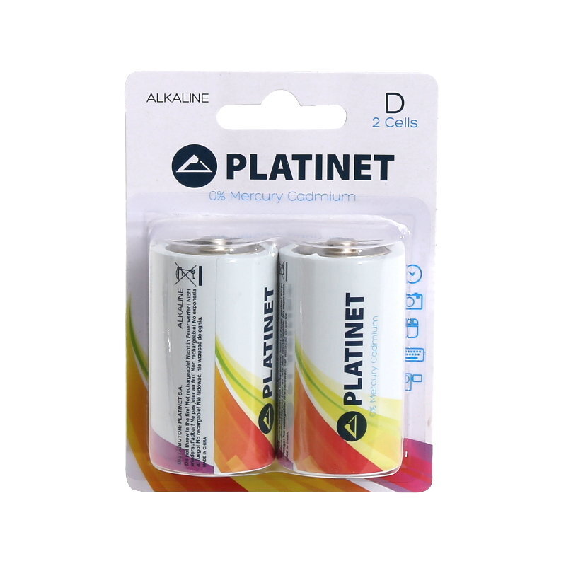 Elementai Platinet Alkaline Pro LR20, 2 vnt. kaina ir informacija | Elementai | pigu.lt