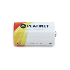 Platinet ALKALINE PRO батарейки LR20, 2 шт. цена и информация | Батарейки | pigu.lt