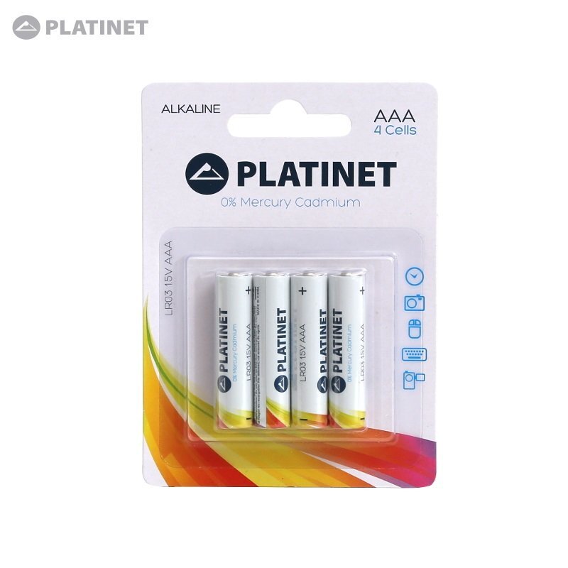 Platinet ALKALINE PRO elementai AAA, 4 vnt. kaina ir informacija | Elementai | pigu.lt