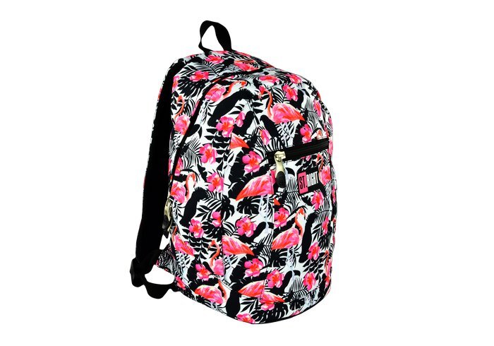 Kuprinė Stright BP9 Flamingo Pink & Black kaina ir informacija | Kuprinės mokyklai, sportiniai maišeliai | pigu.lt