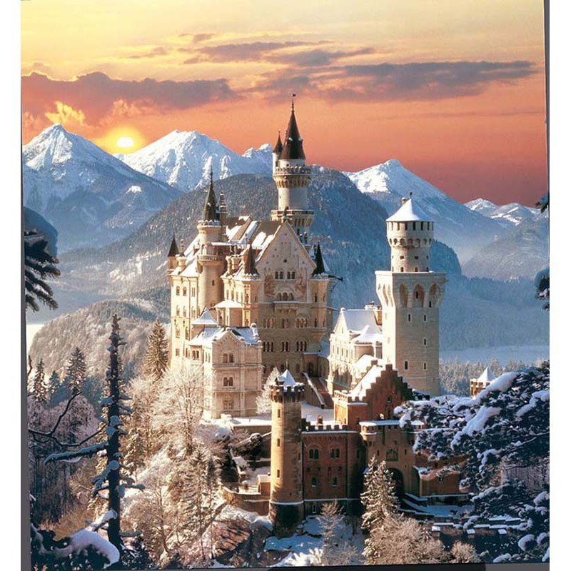Dėlionė Clementoni Noišvanšteino pilis/Neuschwanstein Castle, 1500 d. kaina ir informacija | Dėlionės (puzzle) | pigu.lt