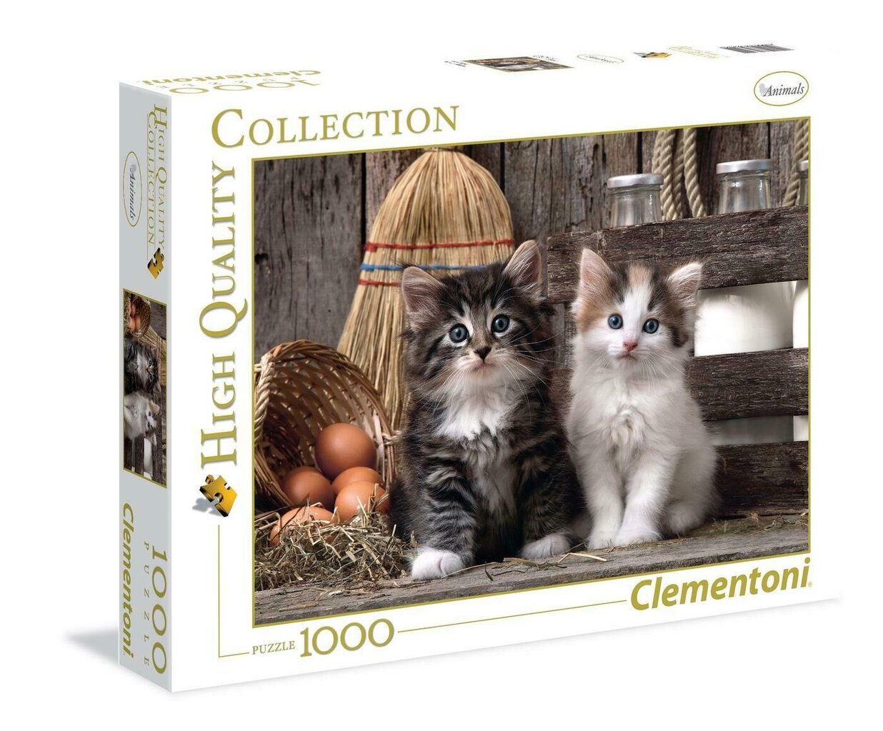 Dėlionė Clementoni High Quality Lovely Kittens 1000 d. цена и информация | Dėlionės (puzzle) | pigu.lt