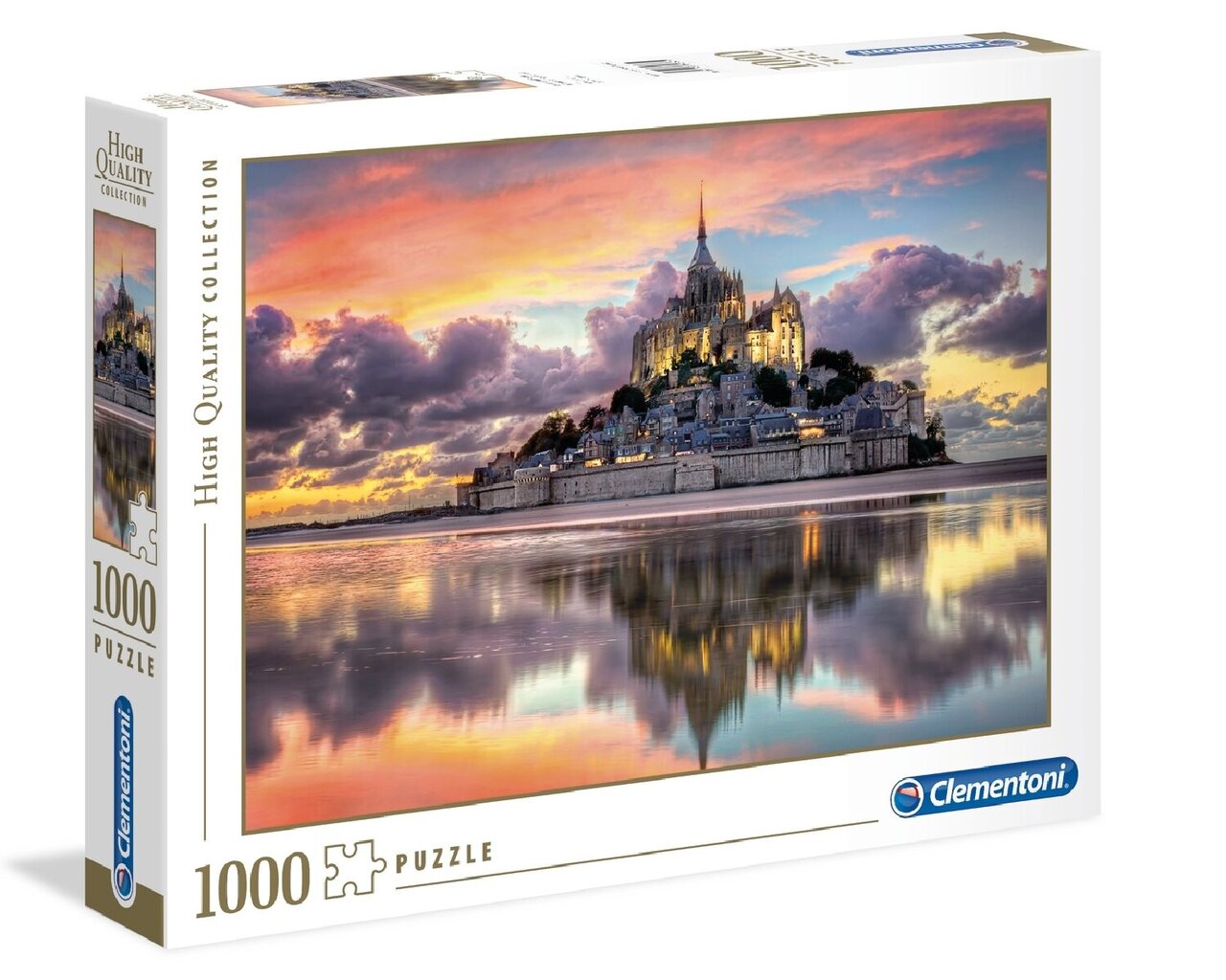 Dėlionė su Saint - Mišelio kalnu Clementoni Le Magnifique Mont Saint-Michel, 39367, 1000 d. kaina ir informacija | Dėlionės (puzzle) | pigu.lt