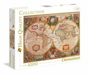 Dėlionė Clementoni High Quality Old Map 1000 d. kaina ir informacija | Dėlionės (puzzle) | pigu.lt