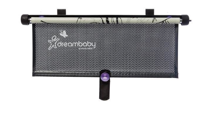 Dvipusė automobilinė užuolaidėlė-roletas Dreambaby®, su zebro piešiniu цена и информация | Autokėdučių priedai | pigu.lt