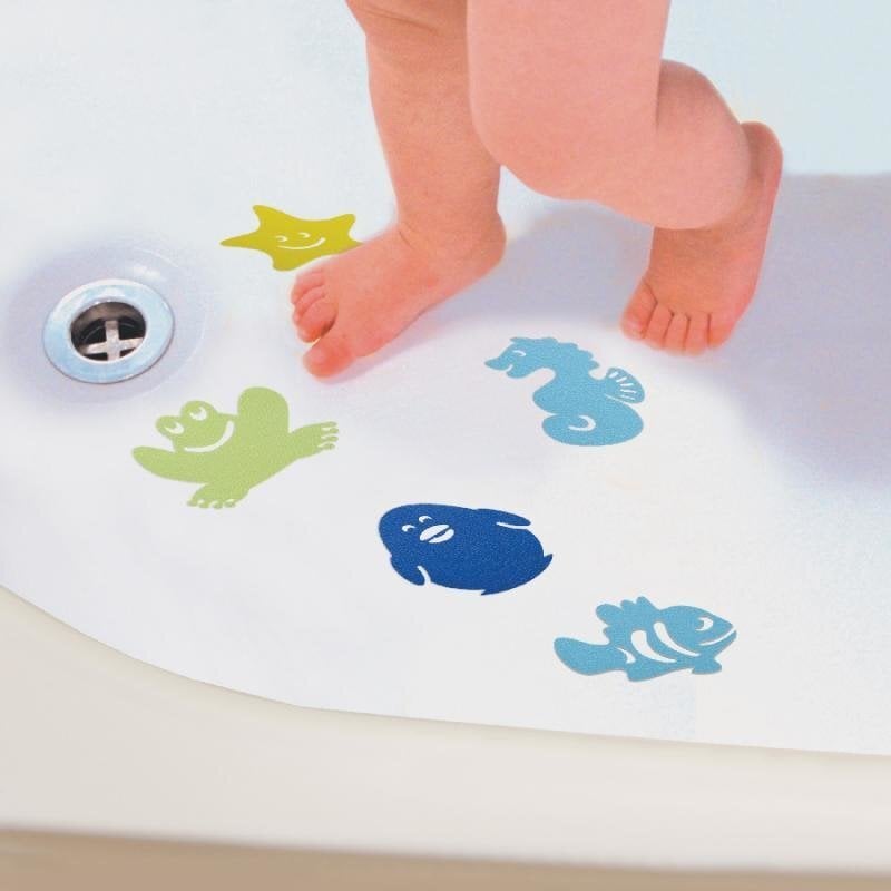 Maži neslidūs vonios kilimėliai Dreambaby, 10 vnt. kaina ir informacija | Maudynių priemonės | pigu.lt