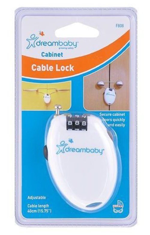 Universalus užraktas Dreambaby® Cable Lock цена и информация | Saugos varteliai, apsaugos | pigu.lt