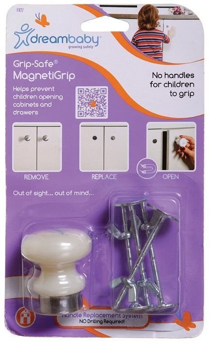 Magnetinė rankenėlė Dreambaby® Grip Safe kaina ir informacija | Saugos varteliai, apsaugos | pigu.lt