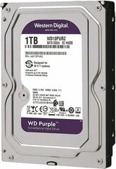 Western Digital WD Purple 1TB SATA III цена и информация | Внутренние жёсткие диски (HDD, SSD, Hybrid) | pigu.lt