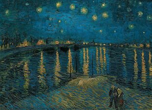Пазл Clementoni Museum Collection, Ван Гог, Звездная ночь над Роной, 1000 деталей цена и информация | Пазлы | pigu.lt