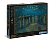 Dėlionė Clementoni Museum Collection Van Gogh Žvaigždėta naktis virš Ronos, 1000 d. kaina ir informacija | Dėlionės (puzzle) | pigu.lt