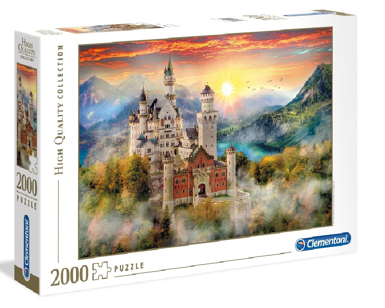 Dėlionė su pilim Clementoni Neuschwastein 2017, 32559, 2000 d. kaina ir informacija | Dėlionės (puzzle) | pigu.lt