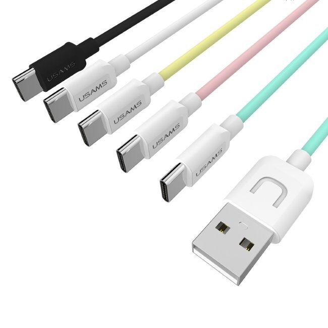 Usams, USB A - USB C, 1 m kaina ir informacija | Kabeliai ir laidai | pigu.lt