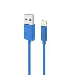 Usams US-SJ042 U-Gee Pro PVC Универсальный Lightning на USB 1m Кабель Данных и Быстрого 2A Заряда Синий цена и информация | Кабели для телефонов | pigu.lt