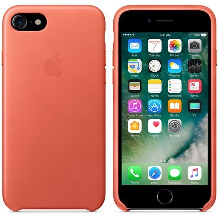 Odinis dėklas Apple iPhone 7, Oranžinis kaina